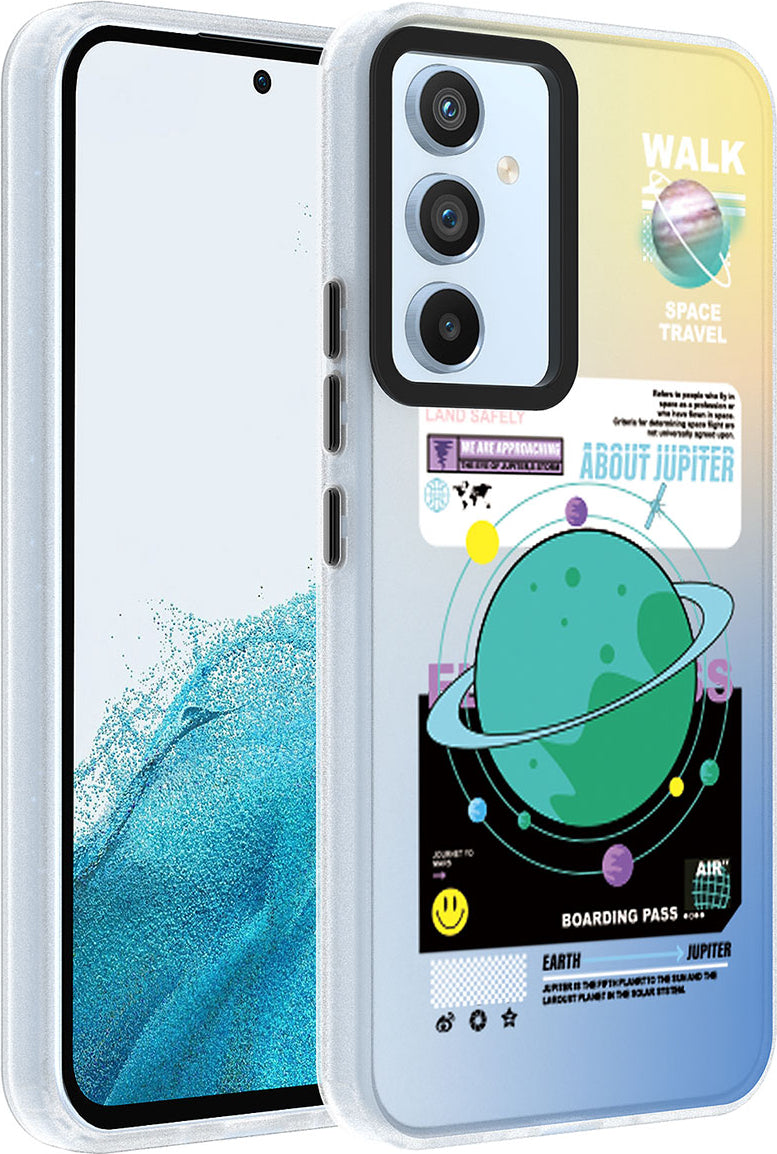 Galaxy A14 Kılıf Desenli Mnc Dragon Sert Kapak-Gezegen