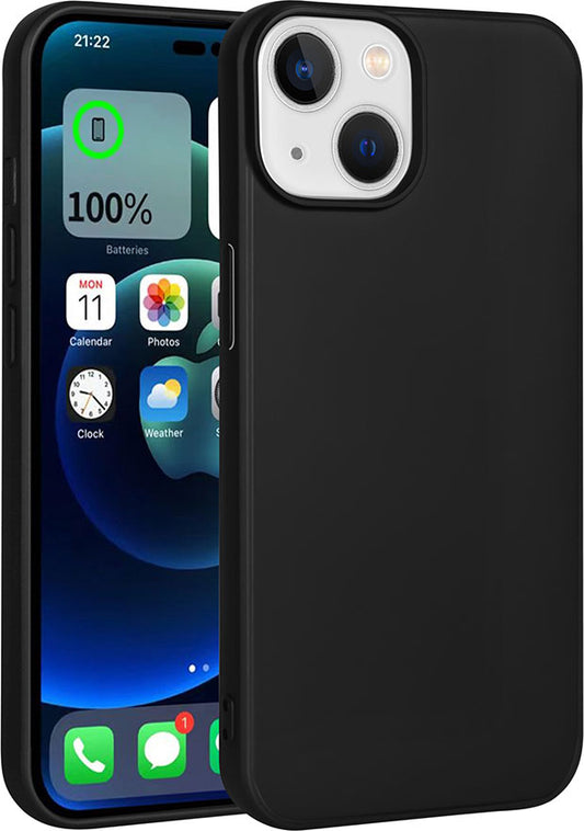 Apple iPhone 15 Plus Kılıf Mnc Premier Silikon Kapak-Siyah