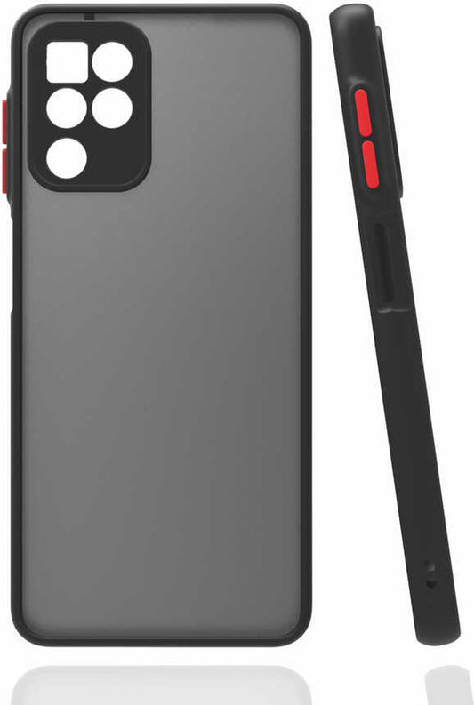 Galaxy A22 4g Kılıf Mnc Hux Kapak-Siyah