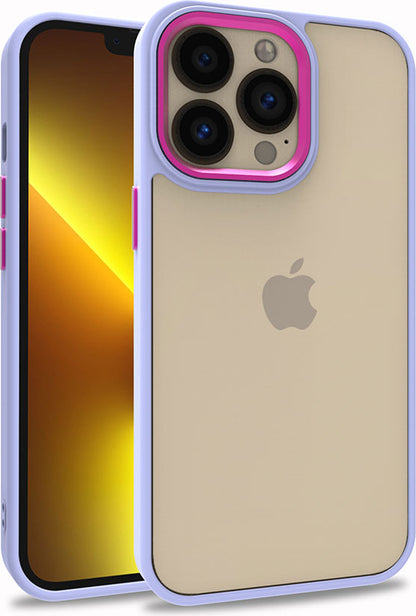 iPhone 13 Pro Kılıf Mnc Flora Kapak-Lila