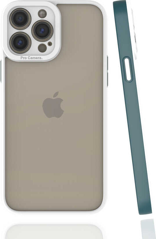 iPhone 13 Pro Max Kılıf Mnc Mima Kapak-Koyu Yeşil