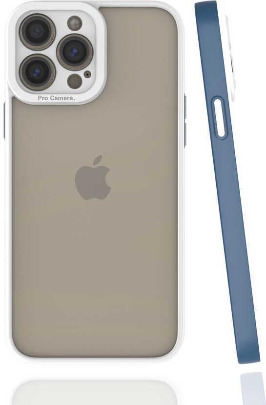 iPhone 13 Pro Max Kılıf Mnc Mima Kapak-Lacivert