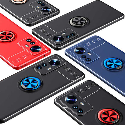 Xiaomi Mi 12 Pro Kılıf Mnc Ravel Silikon Kapak-Siyah
