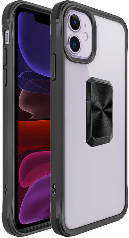 iPhone 11 Kılıf Mnc V-Bax Kapak-Siyah