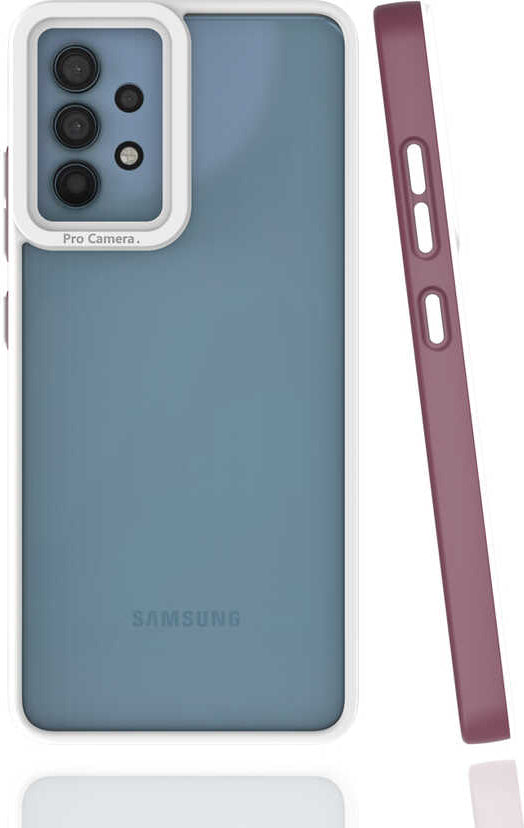 Galaxy A32 4g Kılıf Mnc Mima Kapak-Mürdüm