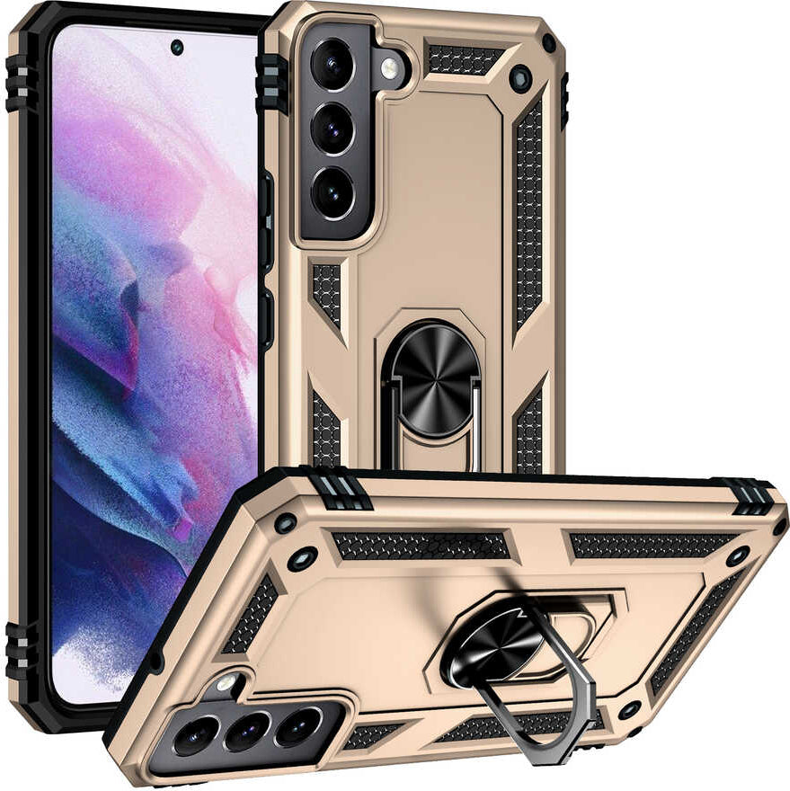 Galaxy S22 Plus Kılıf Mnc Vega Kapak-Gold