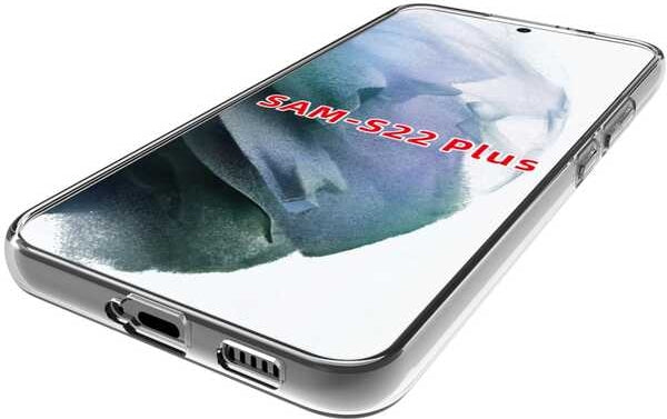 Galaxy S22 Plus Kılıf Mnc Süper Silikon Kapak-Renksiz