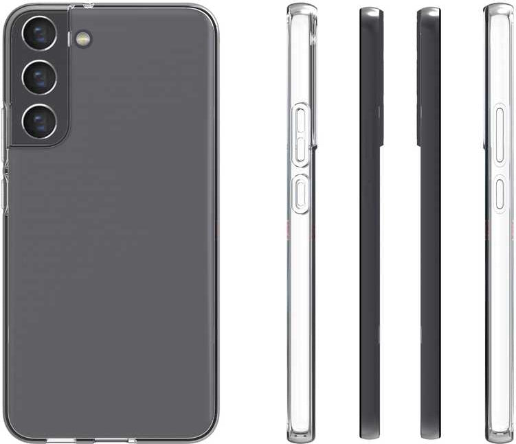 Galaxy S22 Plus Kılıf Mnc Süper Silikon Kapak-Renksiz