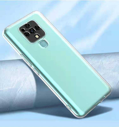 Tecno Camon 16 Kılıf Mnc Kamera Korumalı Süper Silikon Kapak-Renksiz