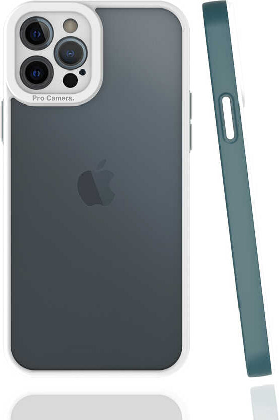 iPhone 12 Pro Kılıf Mnc Mima Kapak-Koyu Yeşil