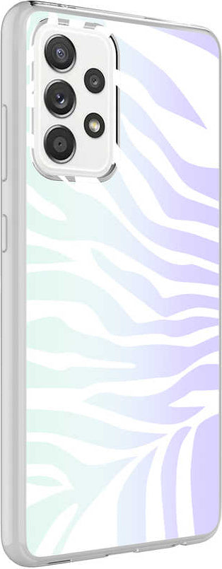 Galaxy A52 Kılıf Mnc M-Blue Desenli Kapak-Zebra No1