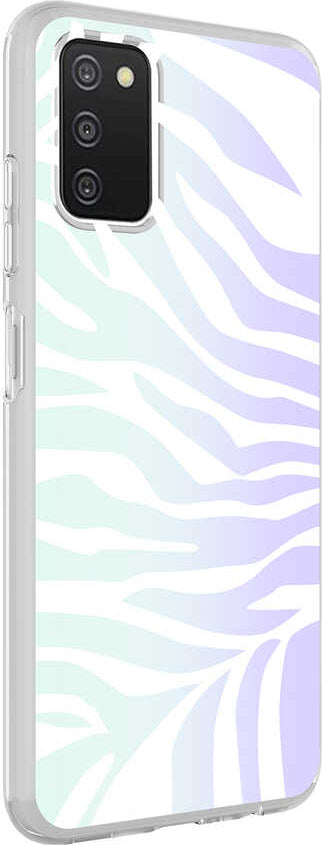 Galaxy A03S Kılıf Mnc M-Blue Desenli Kapak-Zebra No1