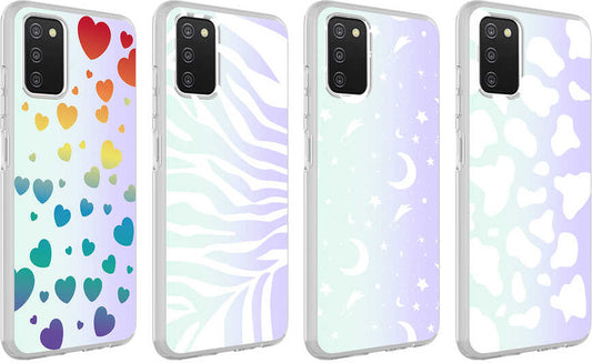 Galaxy A03S Kılıf Mnc M-Blue Desenli Kapak-Zebra No1