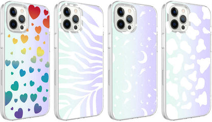 iPhone 12 Pro Max Kılıf Mnc M-Blue Desenli Kapak-Cow No2
