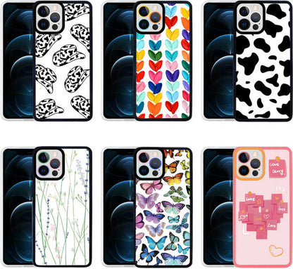 iPhone 12 Pro Kılıf Mnc M-Fit Desenli Kapak-Butterfly No3