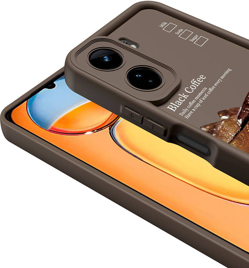Xiaomi Redmi 13C Kılıf Kamera Korumalı Baskılı Arka Yüzey Mnc Klas Kapak-Siyah
