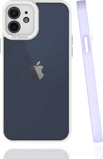 iPhone 12 Kılıf Mnc Mima Kapak-Lila