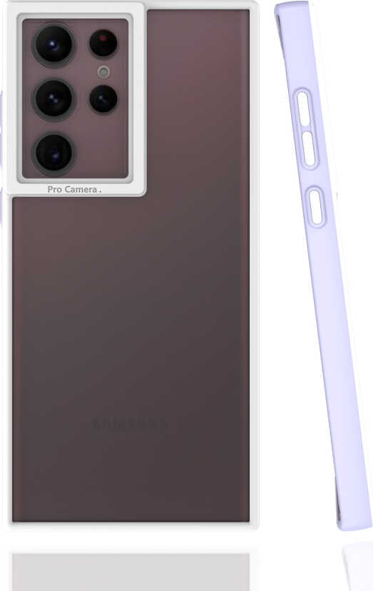 Galaxy S22 Ultra Kılıf Mnc Mima Kapak-Lila