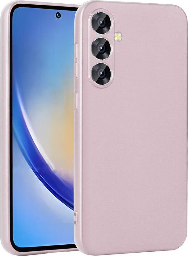 Galaxy A35 Kılıf Mnc Premier Silikon Kapak-Rose Gold