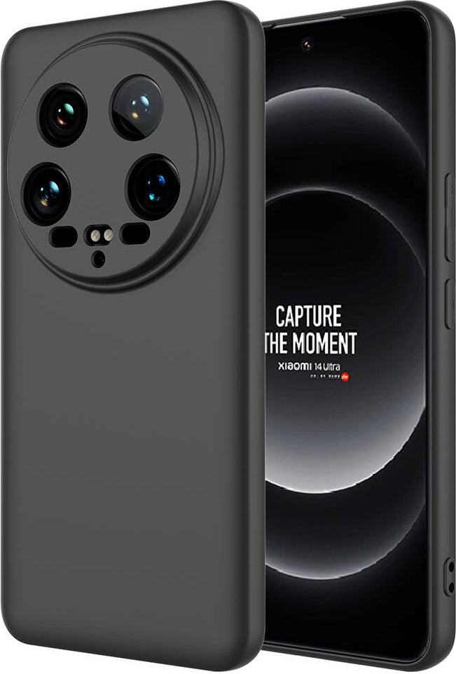 Xiaomi Mi 14 Ultra Kılıf Mnc Mara Laaakan Kapak-Siyah