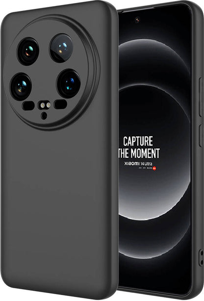 Xiaomi Mi 14 Ultra Kılıf Mnc Mara Laaakan Kapak-Siyah