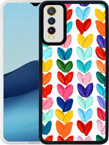 Vivo Y20 Kılıf Mnc M-Fit Desenli Kapak-Heart No6