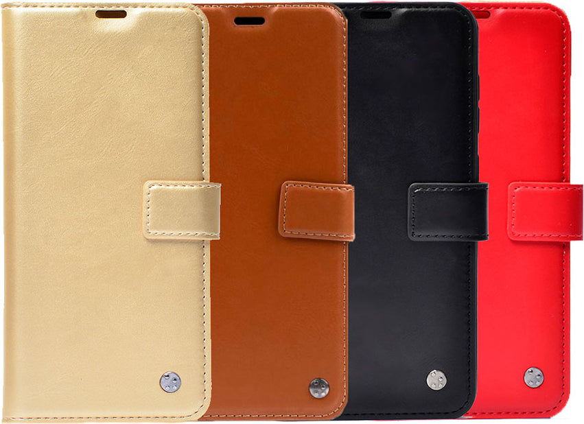Xiaomi Redmi Note 11S Global Kılıf Mnc Kar Deluxe Kapaklı Kılıf-Kırmızı