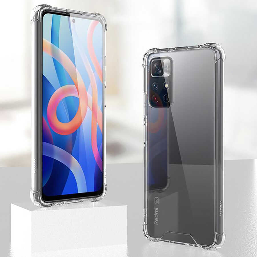 Xiaomi Poco M4 Pro 5g Kılıf Mnc Nitro Anti Shock Silikon-Renksiz