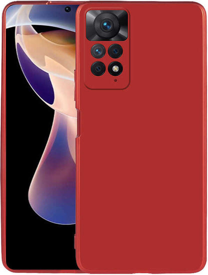 Xiaomi Redmi Note 11 Pro 5g Kılıf Mnc Premier Silikon Kapak-Kırmızı