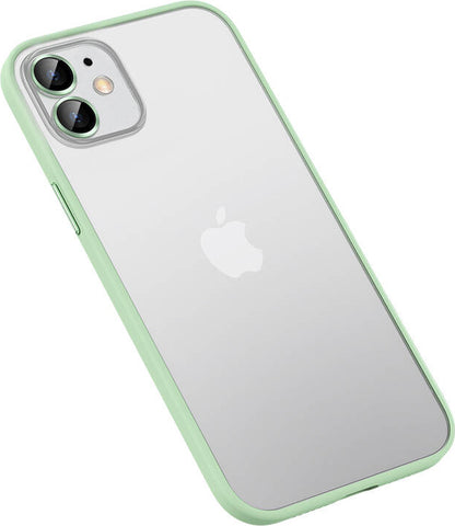 iPhone 12 Pro Max Kılıf Mnc Retro Kapak-Yeşil