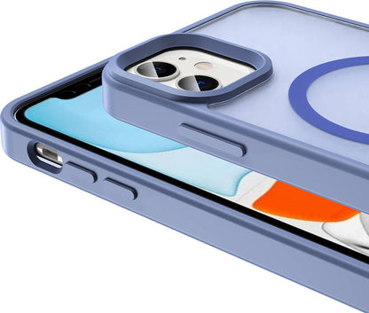 Apple iPhone 11 Kılıf Magsafe Şarj Özellikli Mat Arka Yüzey Mnc Sio Kapak-Koyu Yeşil