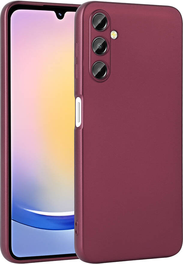 Galaxy A25 Kılıf Mnc Premier Silikon Kapak-Mürdüm