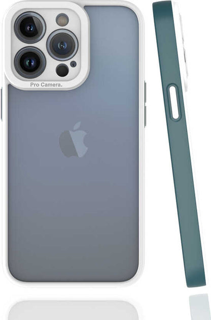 iPhone 13 Pro Kılıf Mnc Mima Kapak-Koyu Yeşil