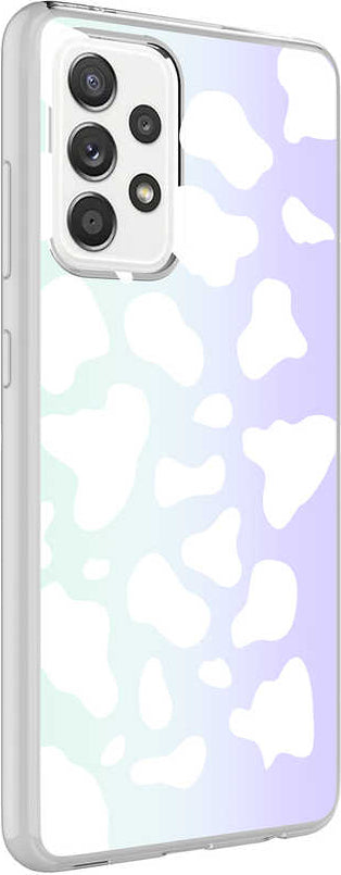 Galaxy A72 Kılıf Mnc M-Blue Desenli Kapak-Cow No2