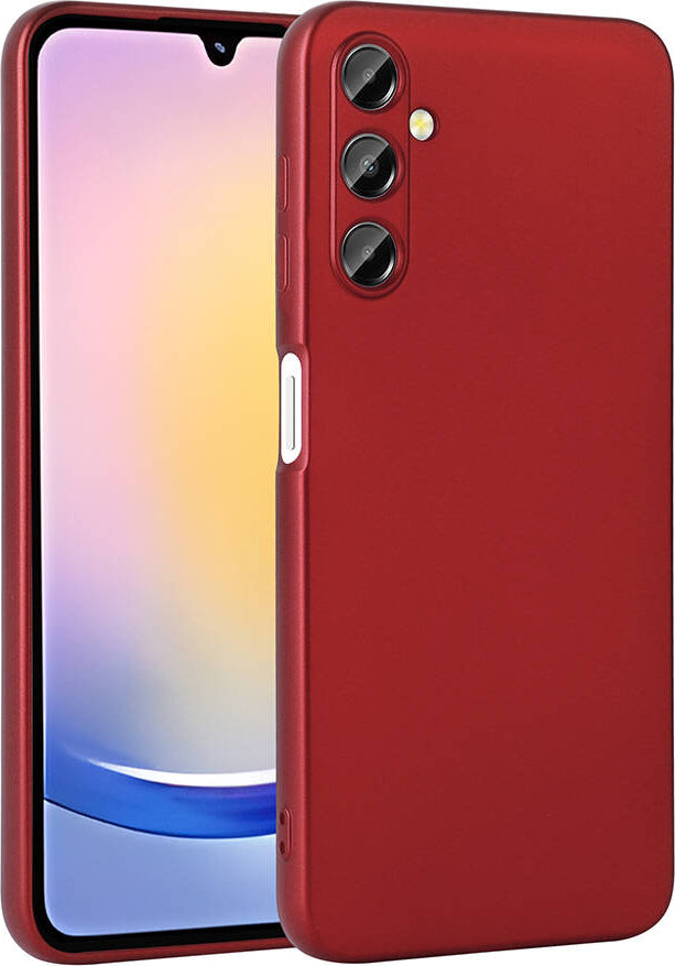 Galaxy A25 Kılıf Mnc Premier Silikon Kapak-Kırmızı