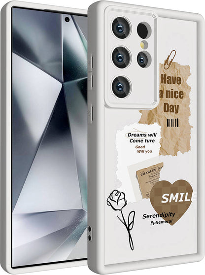 Galaxy S23 Ultra Kılıf Kamera Korumalı Baskılı Arka Yüzey Mnc Klas Kapak-Siyah