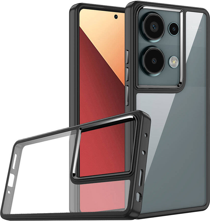 Xiaomi Redmi Note 13 Pro 4g Kılıf Mnc Flora Kapak-Siyah