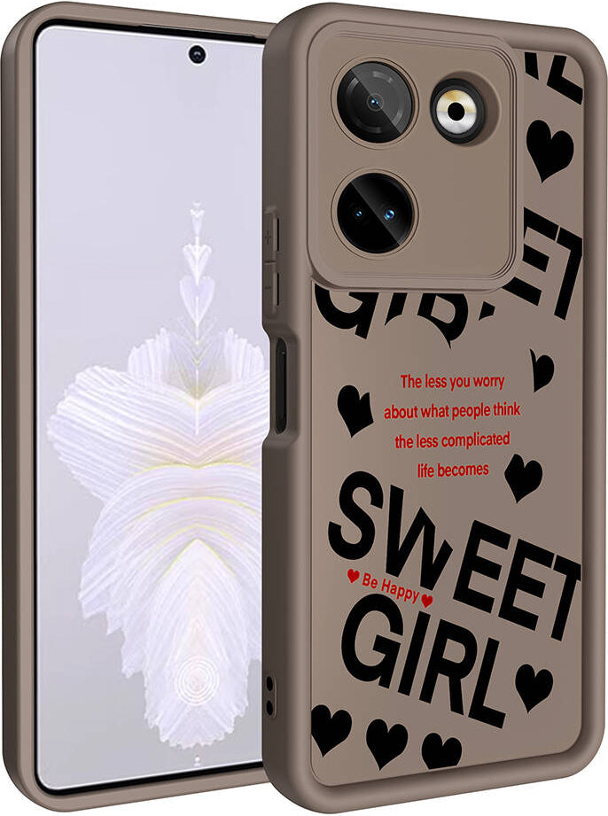 Tecno Camon 20 Pro 4g Kılıf Kamera Korumalı Baskılı Arka Yüzey Mnc Klas Kapak-Siyah