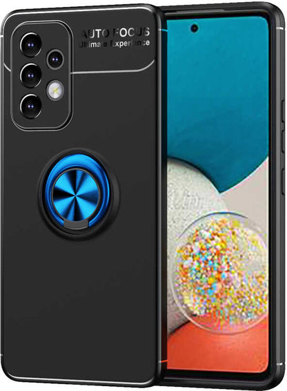 Galaxy A33 5g Kılıf Mnc Ravel Silikon Kapak-Siyah-Mavi