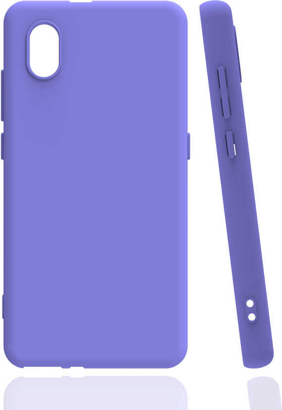 Tcl L7 Kılıf Mnc Biye Silikon-Lila