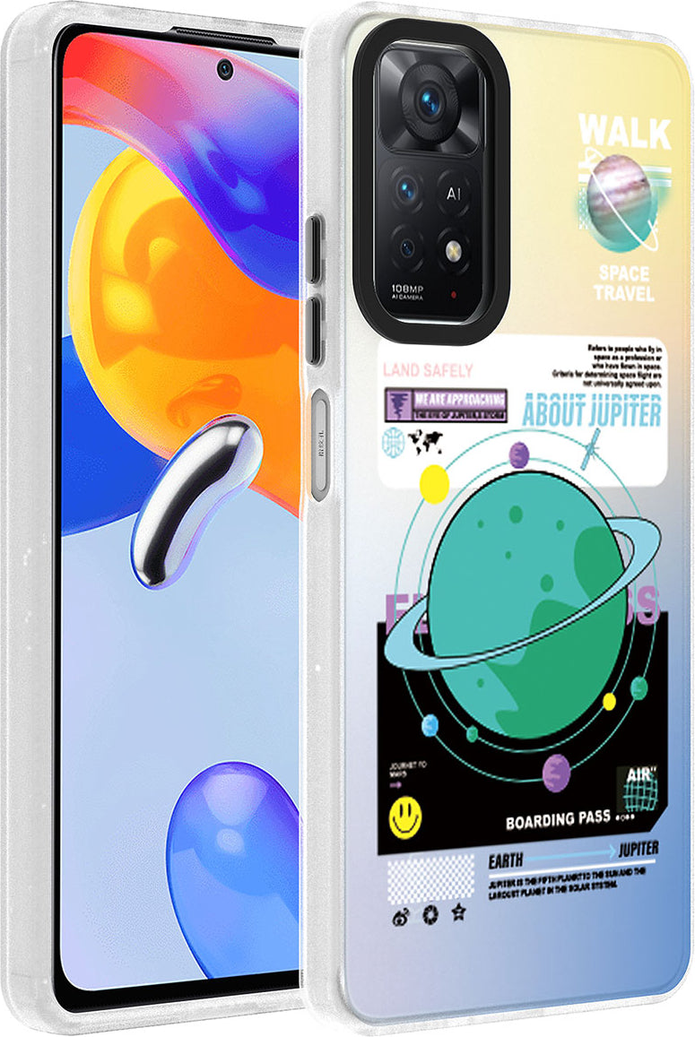 Xiaomi Redmi Note 11 Pro 5g Kılıf Desenli Mnc Dragon Sert Kapak-Gezegen