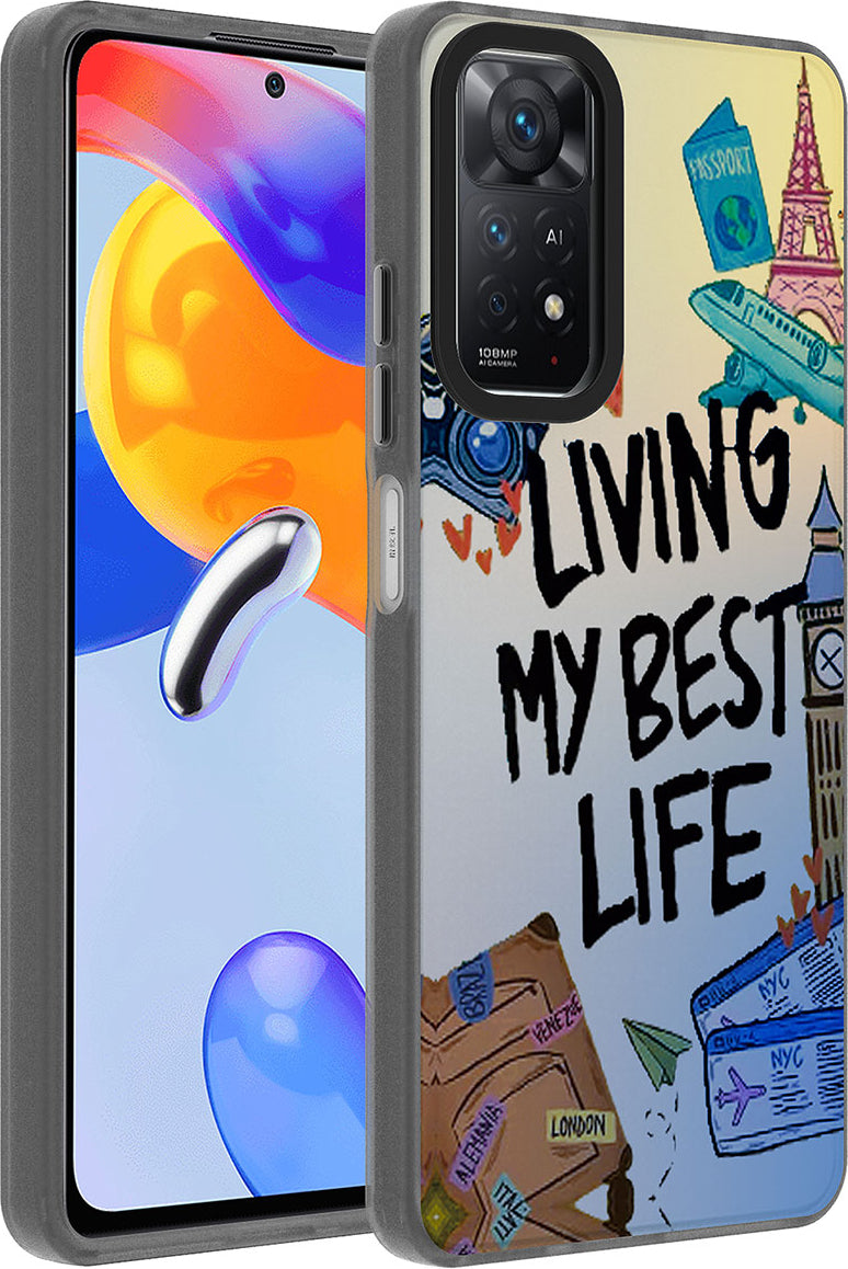 Xiaomi Redmi Note 11 Pro 5g Kılıf Desenli Mnc Dragon Sert Kapak-Seyahat
