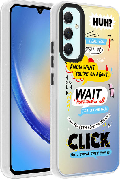 Galaxy A34 Kılıf Desenli Mnc Dragon Sert Kapak-Kelimeler