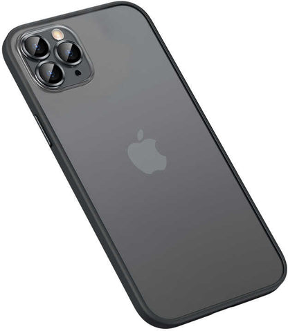 iPhone 12 Pro Max Kılıf Mnc Retro Kapak-Siyah
