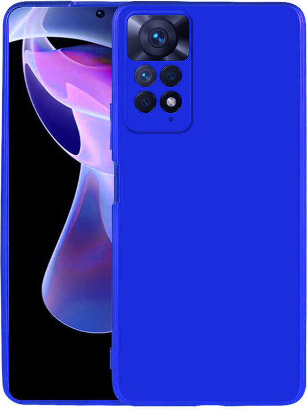 Xiaomi Redmi Note 11 Pro 5g Kılıf Mnc Premier Silikon Kapak-Saks Mavi
