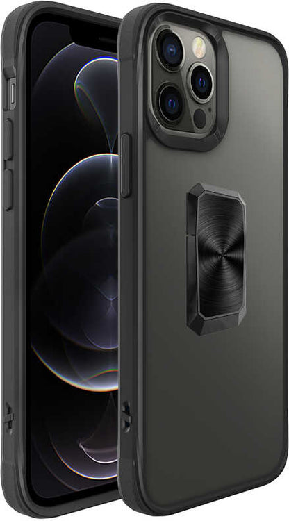 iPhone 12 Pro Kılıf Mnc V-Bax Kapak-Siyah