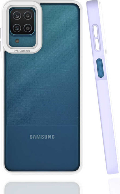 Galaxy A12 Kılıf Mnc Mima Kapak-Lila