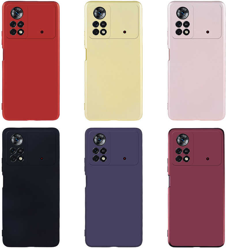Xiaomi Poco X4 Pro 5g Kılıf Mnc Premier Silikon Kapak-Gold
