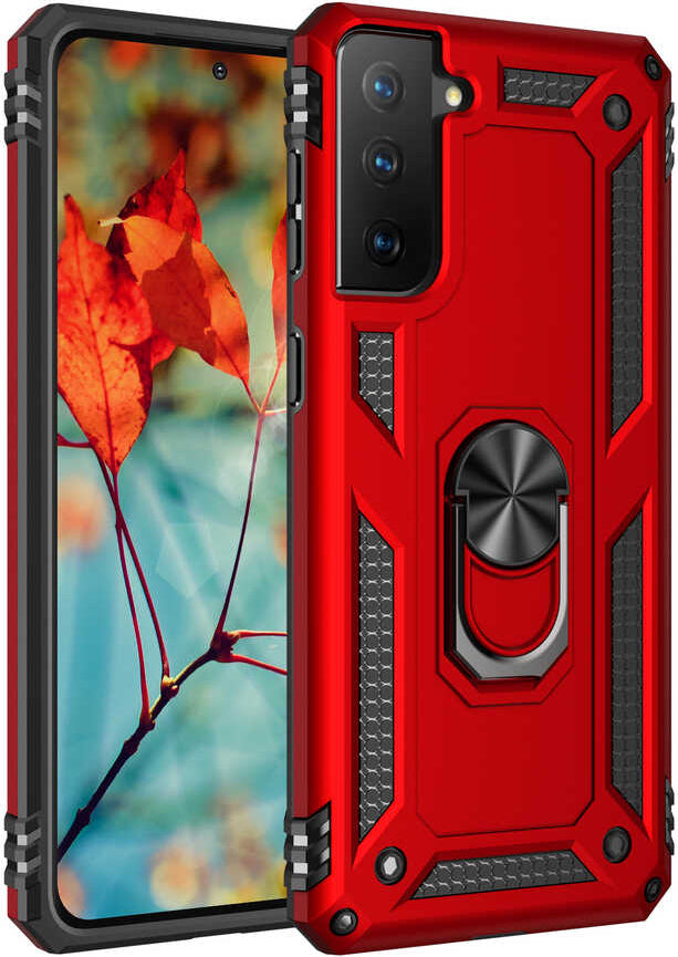 Galaxy S21 Fe Kılıf Mnc Vega Kapak-Kırmızı
