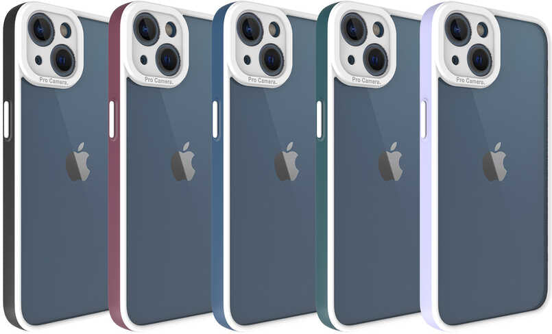 iPhone 13 Kılıf Mnc Mima Kapak-Lila